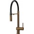 Kitchen mixer with water filter connection with flexible spout