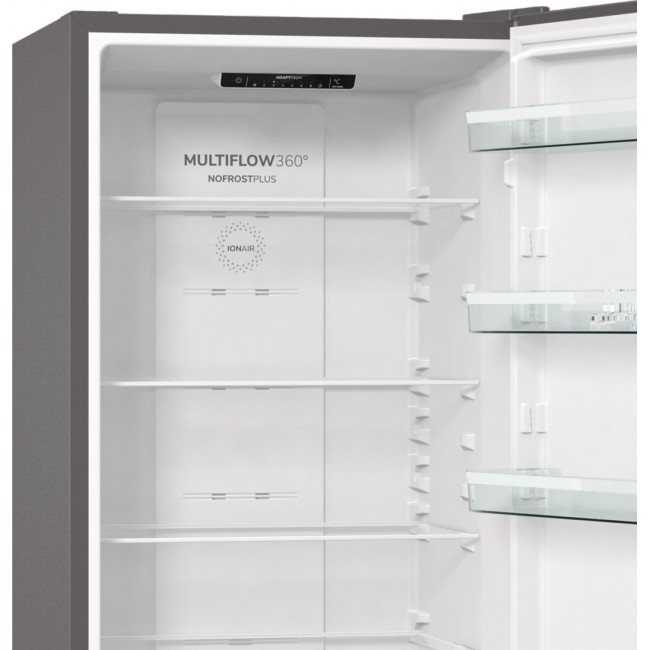 Gorenje NRK6202EXL4 fridge-freezer Freestanding 331 L E Grey Gorenje NRK6202EXL4 fridge-freezer Freestanding 331 L E Grey