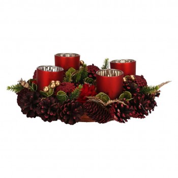 RITUALI DOMESTICI QUASIROSSO Set of 4 Tealight Candles