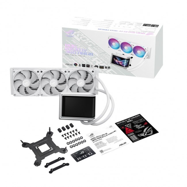 Asus ROG RYUO IV 360 ARGB Wht - all-in-one water cooling, 12 cm (white)
