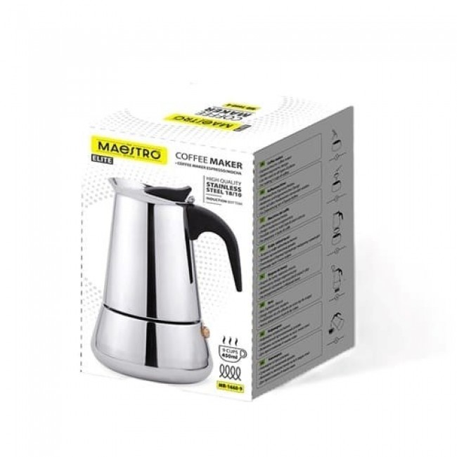 Bialetti Brikka Moka pot 0.1 L Black, Stainless steel