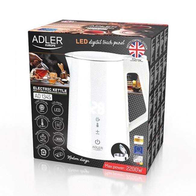 ADLER AD 1345W ELECTRIC KETTLE WHITE ADLER AD 1345W ELECTRIC KETTLE WHITE