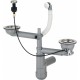 Siphon for 1.5- and 2-bowl granite sink - Space-Saver