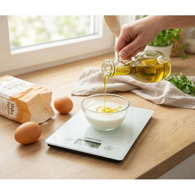 Esperanza EKS002W kitchen scale White Countertop Rectangle Electronic kitchen scale