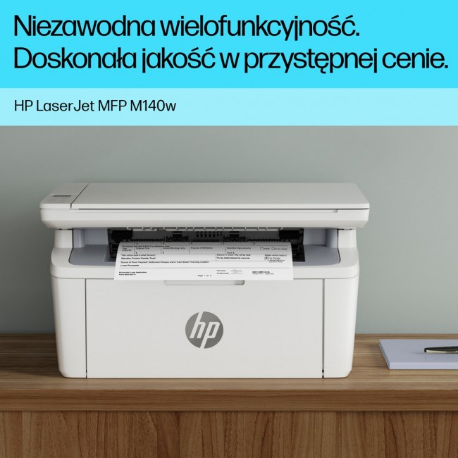 HP LaserJet M140w Wireless Multifunction Black and white Printer, Copier, Scanner