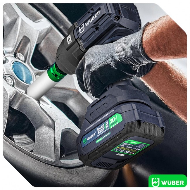Brushless impact wrench 20 V W04604 WUBER
