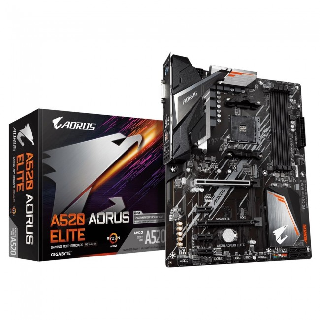 Gigabyte A520 AORUS ELITE motherboard Socket AM4 ATX AMD A520 Gigabyte A520 AORUS ELITE motherboard Socket AM4 ATX AMD A520