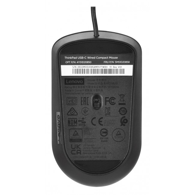 Lenovo 4Y51D20850 mouse Ambidextrous USB Type-C Optical 2400 DPI Lenovo 4Y51D20850 mouse Ambidextrous USB Type-C Optical 2400 DPI