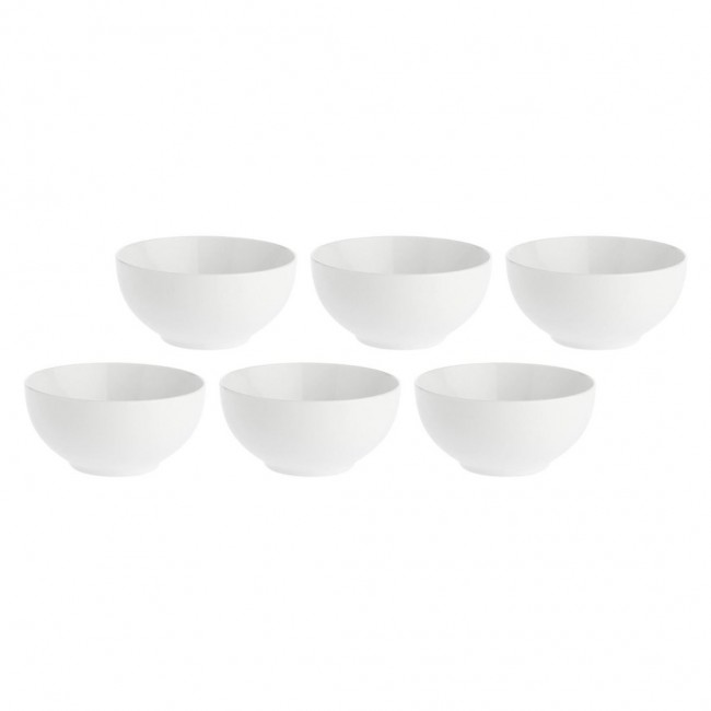 Set of 6 Essenziale Fruit Bowls - White, 14 cm