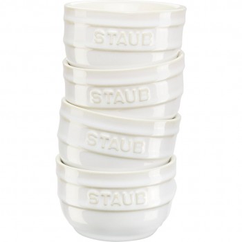 Staub Mini Ramekin Round, 4 pcs. - 200 ml, ivory