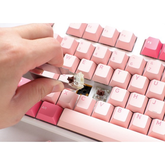 Ducky One 3 TKL Gossamer Pink keyboard Gaming USB US English Pink, White Ducky One 3 TKL Gossamer Pink keyboard Gaming USB US English Pink, White