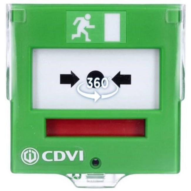 Emergency exit button with flexible membrane, 2 contacts, CDVI BBGP2V Emergency exit button with flexible membrane, 2 contacts, CDVI BBGP2V