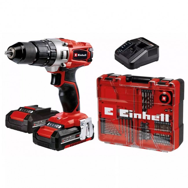 Einhell TE-CD 18/2 18750 RPM Keyless 1.45 kg Black, Red Einhell TE-CD 18/2 18750 RPM Keyless 1.45 kg Black, Red