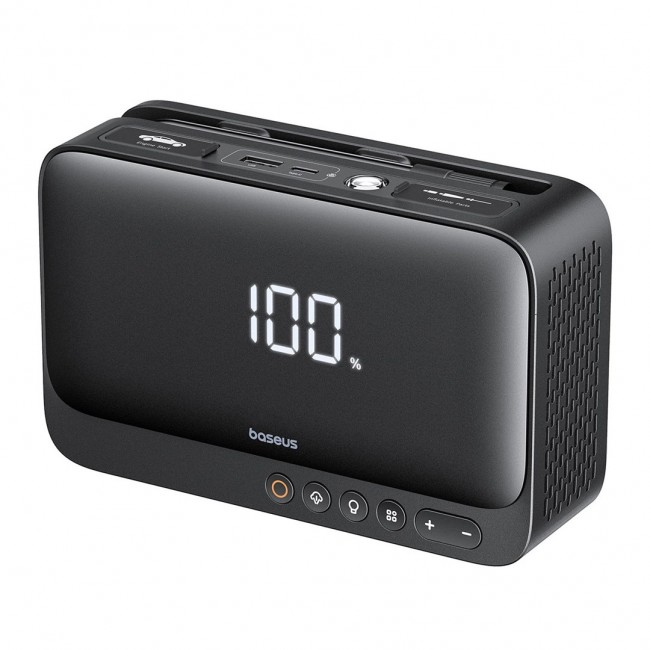 Baseus Super Energy BS-CH013 4in1 - jump starter with torch, 6000mAh power bank, compressor (black)