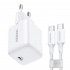 UGREEN X513 30W GAN 1X USB-C Mains Charger + 1M USB-C Cable - White