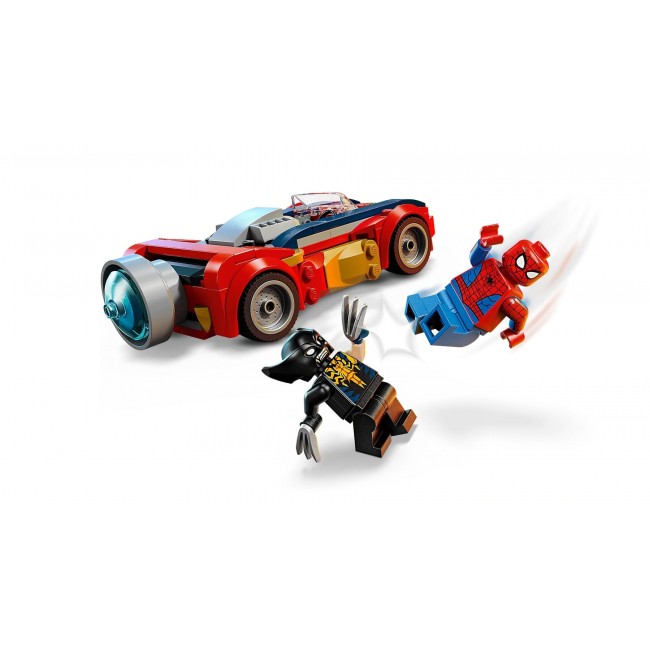 LEGO MARVEL 76336 Spider-Man Car vs. Venomized Wolverine