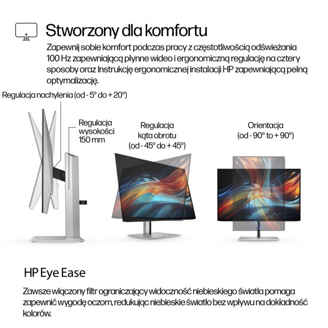HP Series 7 Pro 24 inch WUXGA USB-C Monitor - 724pu