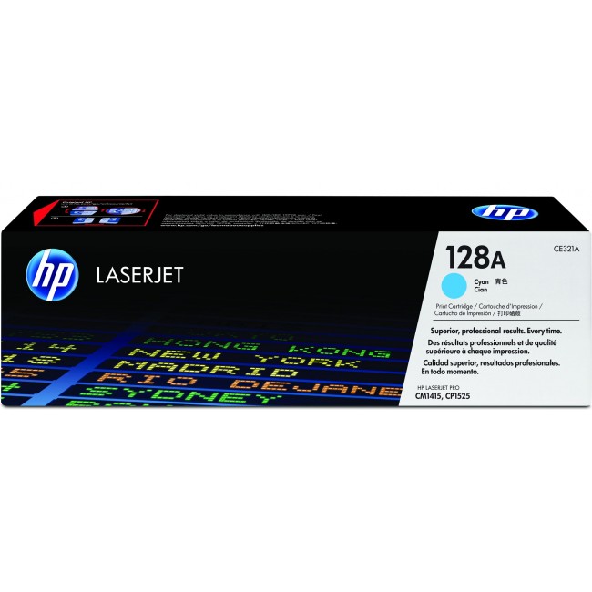 HP 128A - cyan - original - LaserJet HP 128A - cyan - original - LaserJet