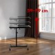 Maclean mobile desk/laptop stand, black, height adjustment 59-89cm, max. 30kg , MC-121 B