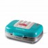 Ariete 1972 Sandwiches & Cookies Party Time, Multifunction Electric Griddle, 700 Watt, 3 non-stick and interchangeable plates, Blue