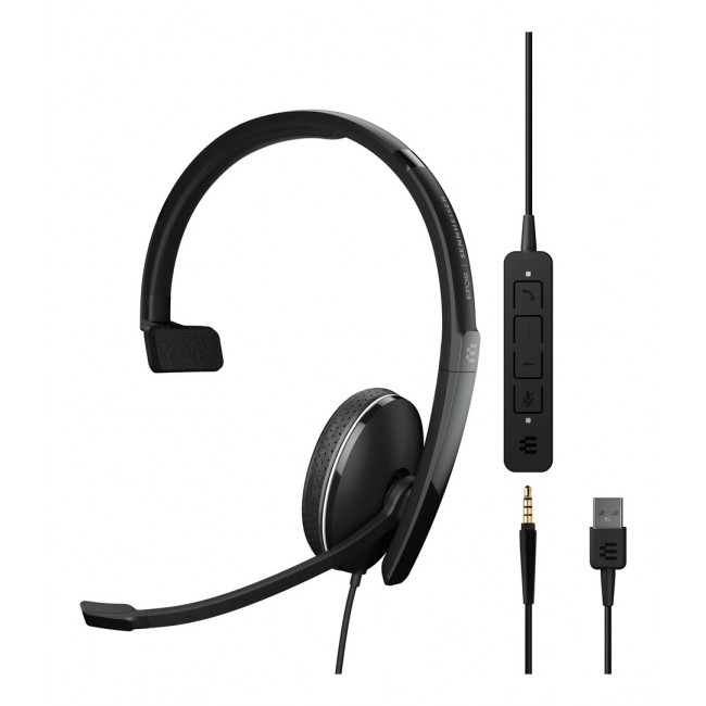EPOS ADAPT 135 USB II Headset Wired Headband Office/Call Center USB Type-A Black
