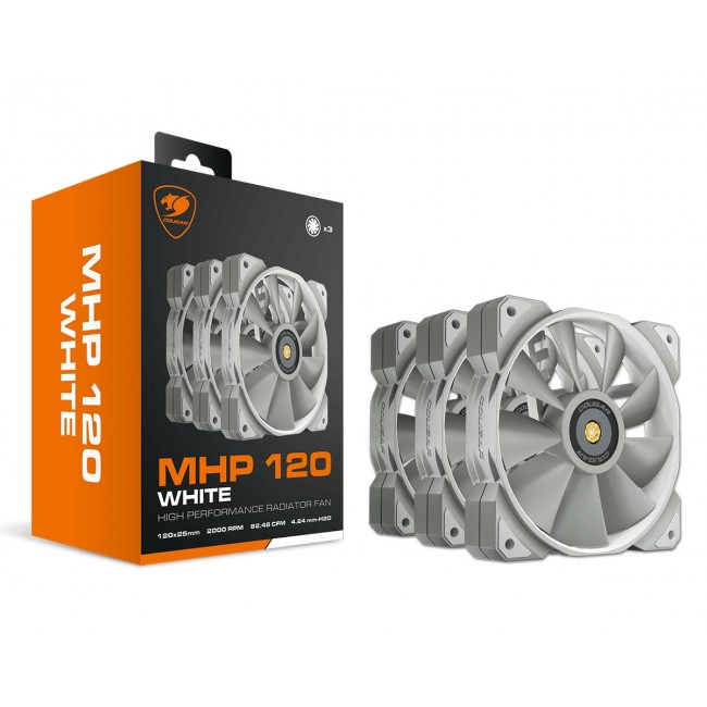 COUGAR Case Fan MHP 120, White, 3-pack