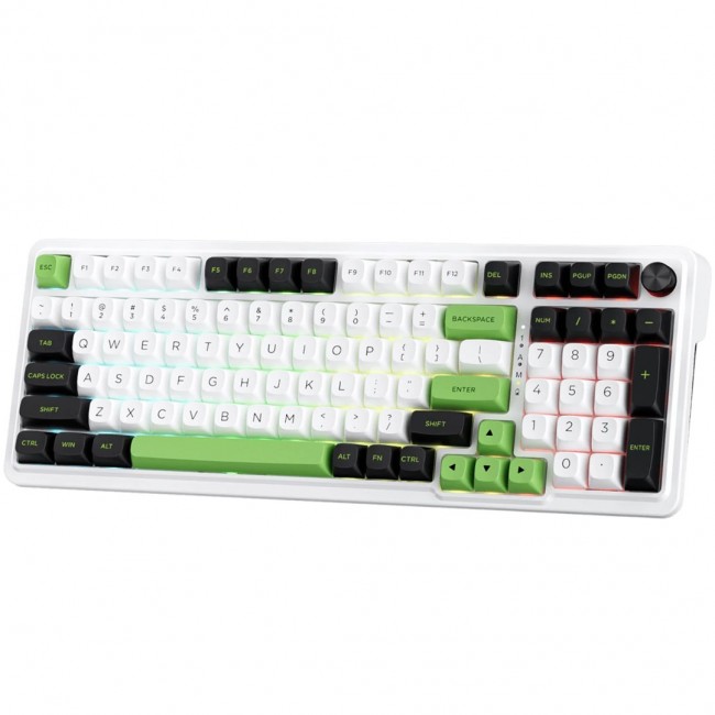 REDRAGON K686WBG-RGB-MAX Eisa Max keyboard USB + RF Wireless + Bluetooth White, Black