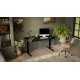 Desk with electric height adjustment MOON LONG 150x80x72-120 black Desk with electric height adjustment MOON LONG 150x80x72-120 black