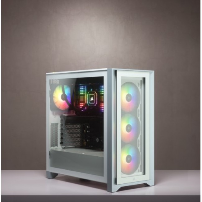 Corsair iCUE 4000X RGB Midi Tower White Corsair iCUE 4000X RGB Midi Tower White