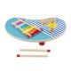 Fisher-Price Wooden Musical Table with Percussion Instrument Toys, 3 Wood Pieces