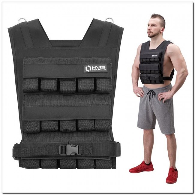 HMS Fitness KTO30 weighted vest Steel Black HMS Fitness KTO30 weighted vest Steel Black