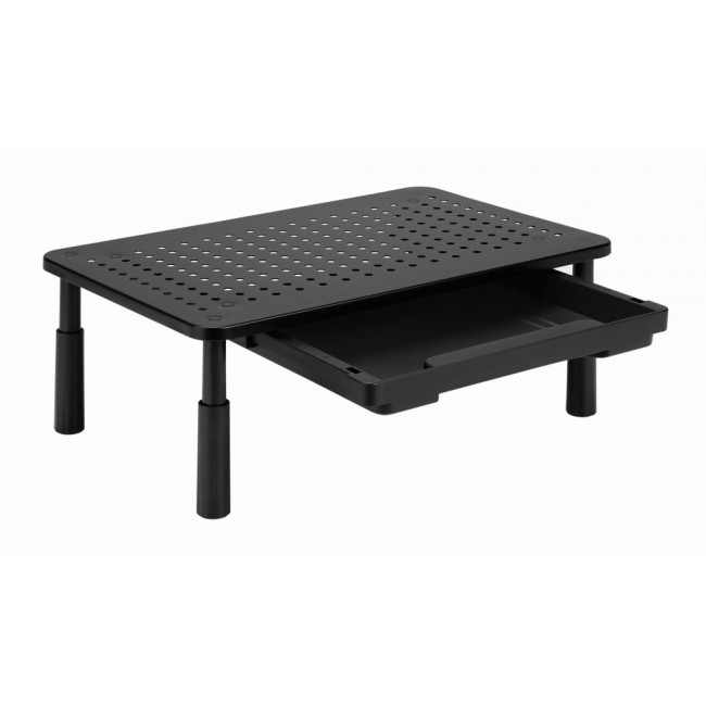Gembird MS-TABLE-D-01 Adjustable monitor stand with drawer (rectangle) Gembird MS-TABLE-D-01 Adjustable monitor stand with drawer (rectangle)