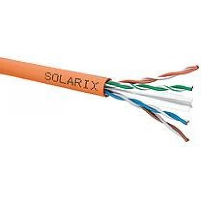 TWISTED PAIR CABLE SOLARIX CAT.6 U/UTP LSOHFR B2ca s1d1a1 spool 500M