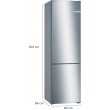 Bosch Serie 4 KGN39VIEB Fridge-Freezer Freestanding 368 L E Stainless Steel Bosch Serie 4 KGN39VIEB Fridge-Freezer Freestanding 368 L E Stainless Steel
