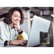 Conceptronic OZUL04BE 67W GaN USB PD Charger, Built-in USB-C Cable