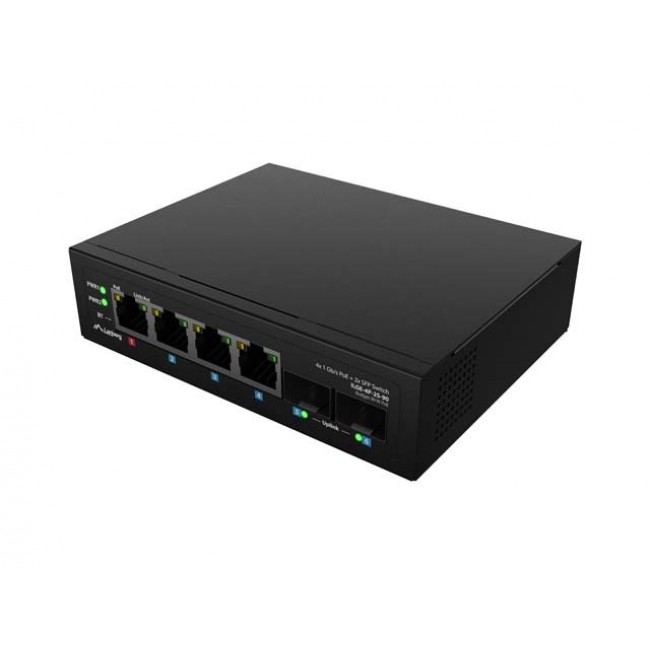 LANBERG ILGE-4P-2S-90 LIGHT INDUSTRIAL POE SWITCH 1XBT 3XAT 2XSFP DIN GIGABIT ETHERNET LANBERG ILGE-4P-2S-90 LIGHT INDUSTRIAL POE SWITCH 1XBT 3XAT 2XSFP DIN GIGABIT ETHERNET