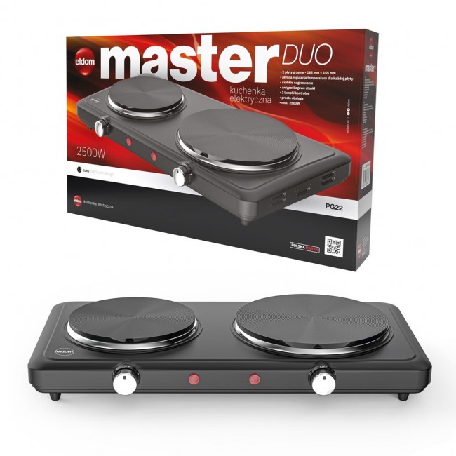 ELDOM PG22 ELECTRIC DOUBLE-PLATE COOKER 2500W