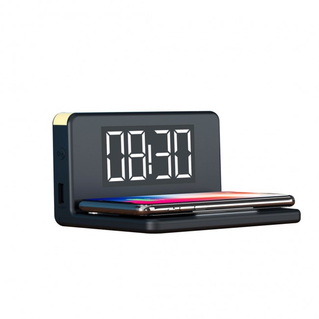 RealPower ChargeAir Digital alarm clock Black