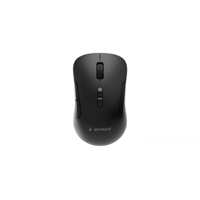Gembird MUSW2-7B-01 Dual-mode wireless mouse (2.4G + BT), 1600 DPI, 7-button, black
