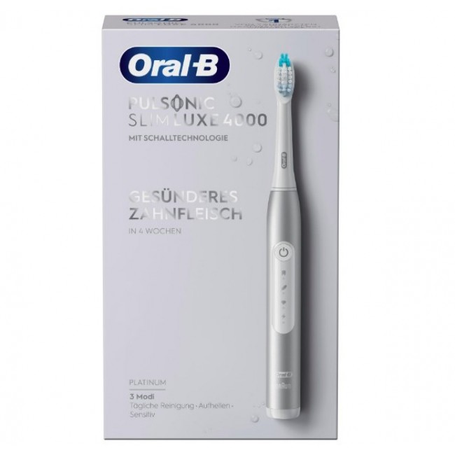 Oral-B Pulsonic Slim Luxe 4000 Adult Sonic toothbrush Platinum
