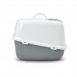 SAVIC Nestor Jumbo White-Grey covered cat litter box 66.5x48.5x46.5 cm 1 pc.