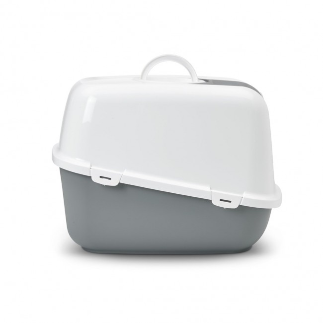 SAVIC Nestor Jumbo White-Grey covered cat litter box 66.5x48.5x46.5 cm 1 pc. SAVIC Nestor Jumbo White-Grey covered cat litter box 66.5x48.5x46.5 cm 1 pc.