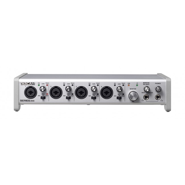 Tascam SERIES 208i 4 channels 20 - 40000 Hz Silver Tascam SERIES 208i 4 channels 20 - 40000 Hz Silver