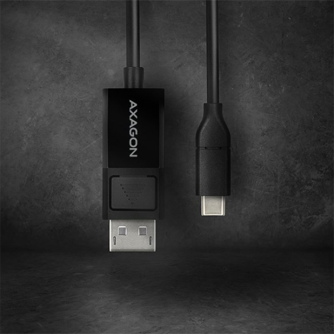 Axagon RVC-DPC video cable adapter 1.8 m USB Type-C DisplayPort Black