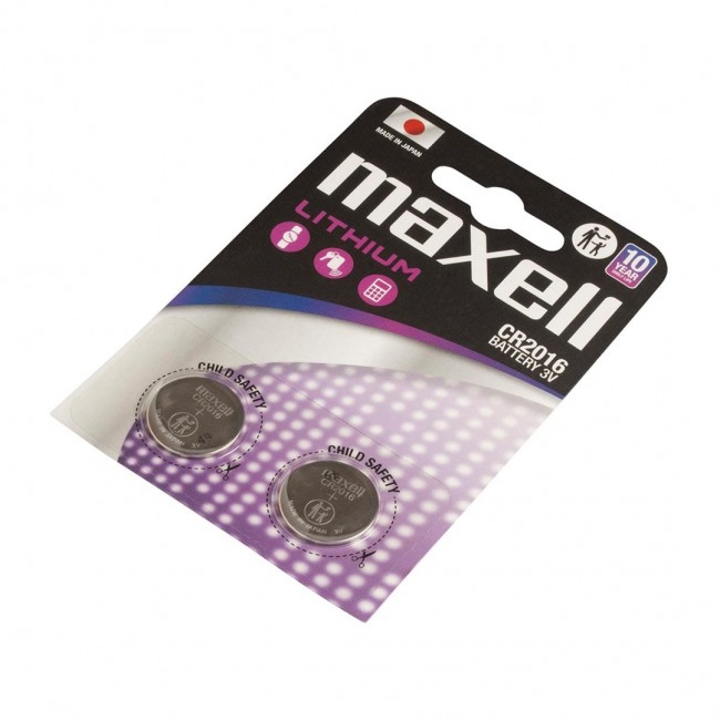 MAXELL Lithium battery LITHIUM CR2016 2 pcs. 3V MAXELL Lithium battery LITHIUM CR2016 2 pcs. 3V