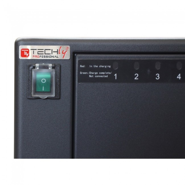 Techly Charging Station Trolley 80 USB Notebook or Smartphone Black Techly Charging Station Trolley 80 USB Notebook or Smartphone Black