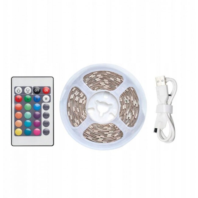 Vention RGB FPC LED light strip with 5V remote control, 2m