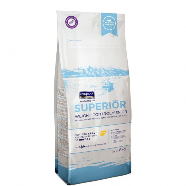FISH4DOGS Superior Senior Salmon - dry dog food - 6kg