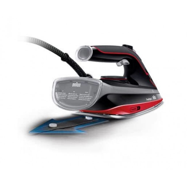 Braun TexStyle 5 SI 5057 RD Steam iron Ceramic soleplate 2700 W Black, Red
