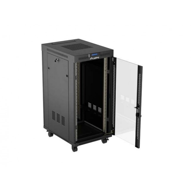 Lanberg FF01-6824-12BL rack cabinet 24U Freestanding rack Black Lanberg FF01-6824-12BL rack cabinet 24U Freestanding rack Black